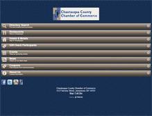 Tablet Screenshot of chautauquachamber.org